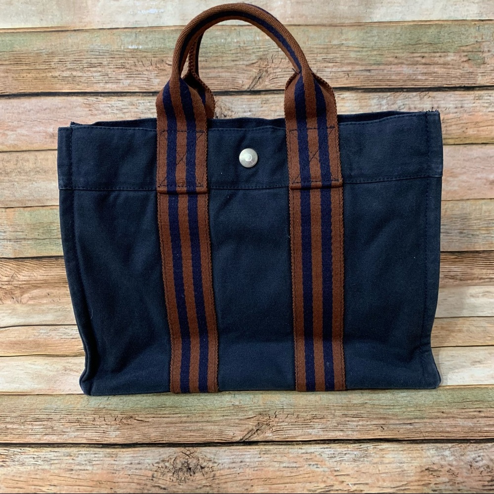 Hermes canvas tote